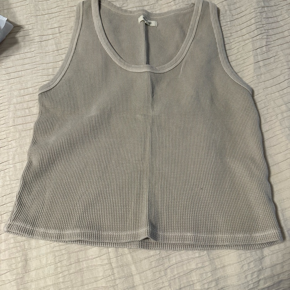 Madewell Light Gray/khaki Tank Top